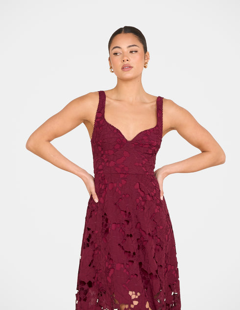 Martina Sweetheart Midi Dress